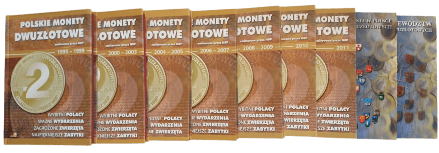 Albumy na monety okolicznościowe 2 złote 1995-2014