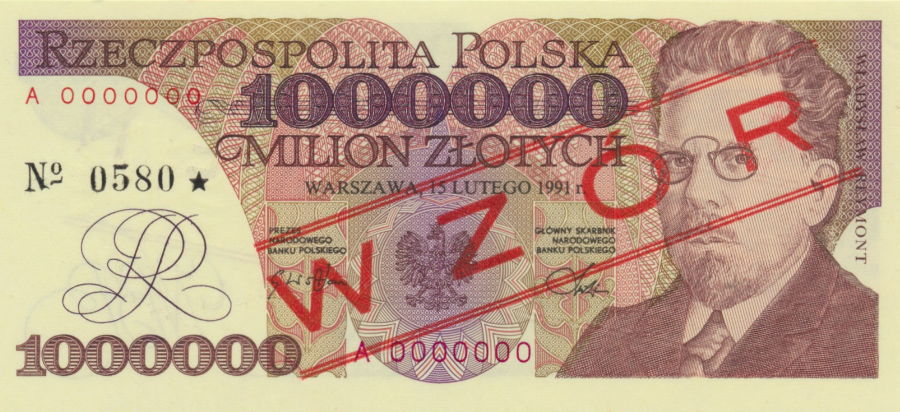 1 mln 1991 - wzór