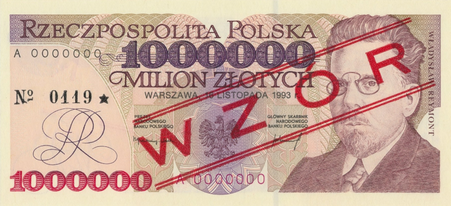 1 mln 1993 - wzór
