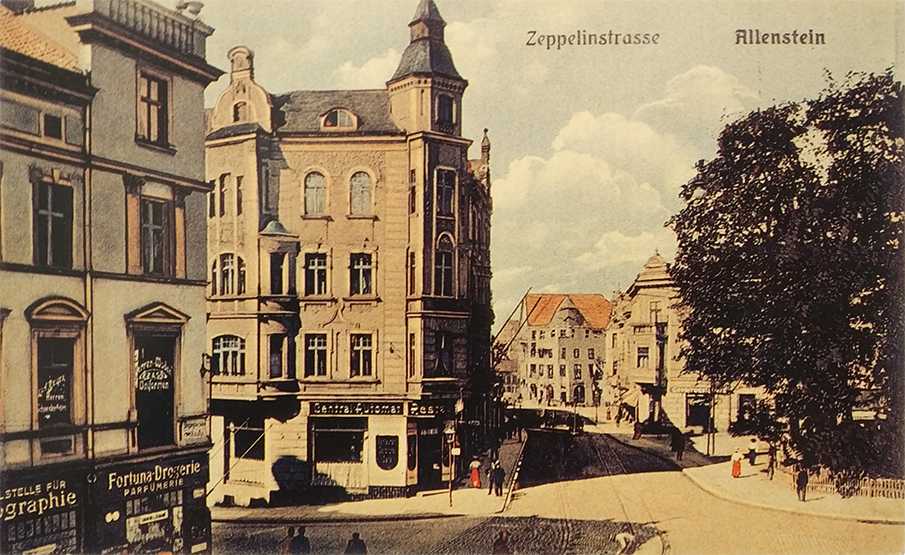 ulica 11 Listopada w Olsztynie - 1911 rok