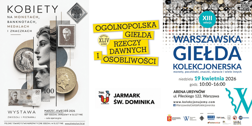Wydarzenia numizmatyczne 2026 – giełdy, targi i wystawy