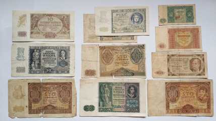 Zbiór polskich banknotów