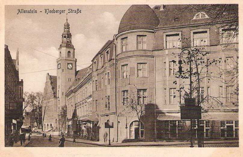 ulica Piłsudskiego w Olsztynie - 1915 rok